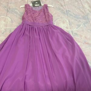 beautiful purple dress,size 10,11,girl.